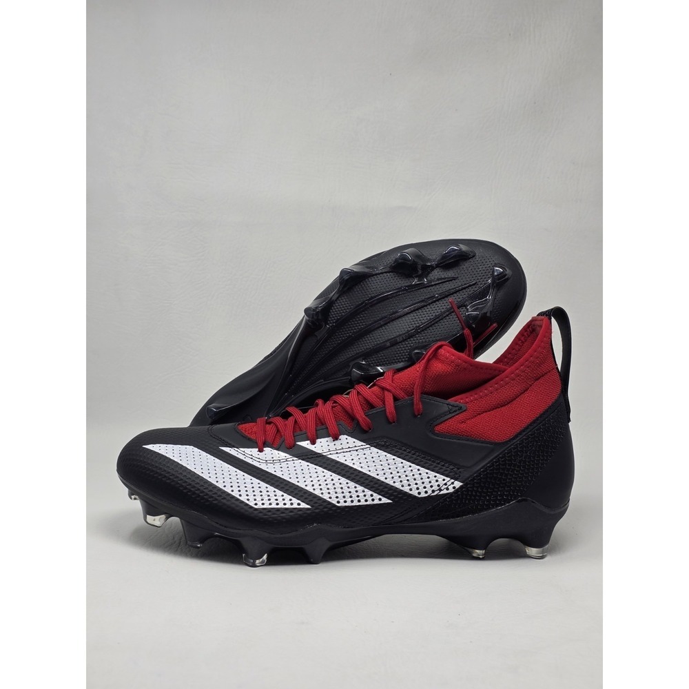 Adidas Adizero Impact IE1404 Football Cleats Black Red Mens Size 13 New